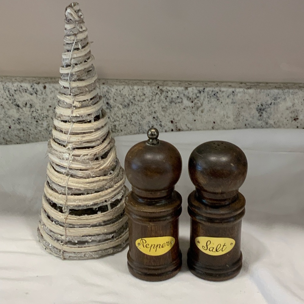 Wooden Salt and Pepper Shakers